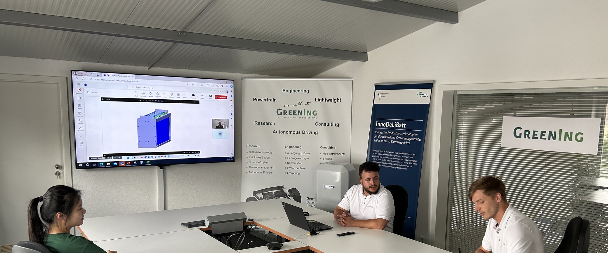 Projektbesprechung bei GreenIng